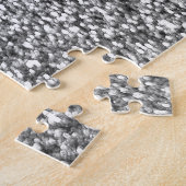 Zilveren Glitter Jigsaw Puzzle Legpuzzel (Zijkant)