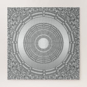 Zilveren Glitter Jigsaw Puzzle Legpuzzel (Verticaal)