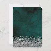 Zilveren Glitter Jurk, Diamonds Groen Sweet 15 In Kaart (Achterkant)