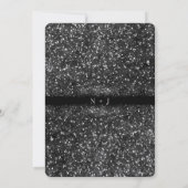 Zilveren Glitter Lichtjes Bruiloft Kaart (Achterkant)