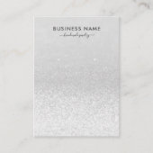 Zilveren Glitter Lights Oorbel Sieraden Display Visitekaartje (Voorkant)