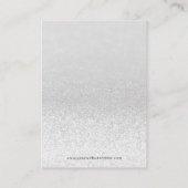 Zilveren Glitter Lights Oorbel Sieraden Display Visitekaartje (Achterkant)