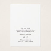 Zilveren glitter lijst roze boog oorbel display ka visitekaartje (Achterkant)