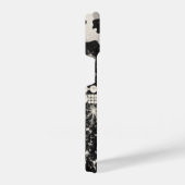 Zilveren Glitter Luipaard Print iPhone Hoesje (Rechterkant)