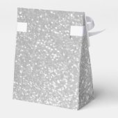 Zilveren glitter luxe stijl bruiloft gunst doos bedankdoosjes (Achterkant)