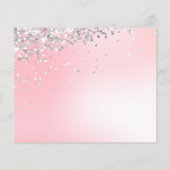 Zilveren Glitter Make-up Artiest Salon Foto Roze Flyer (Achterkant)