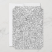 Zilveren Glitter Marmer & Zwart Kaart (Achterkant)