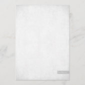 Zilveren Glitter Menu Kaart (Achterkant)