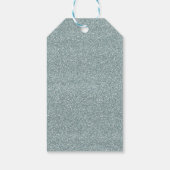 Zilveren glitter met "ondeugend of mooi" in het wi cadeaulabel (Achterkant)