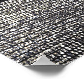 Zilveren Glitter Moderne Glam Lovertjes Feestbanne Poster (Hoek)