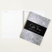 Zilveren glitter nieuwjaar planner (Display)