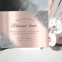 Zilveren Glitter Ombre Roze Gouden Oefenavondeten