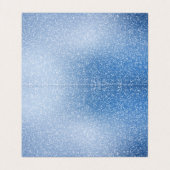 Zilveren glitter op blauwe achtergrond Bedankt Car Kaart (Binnenkant ongevouwen)