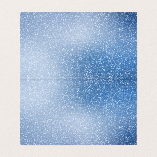 Zilveren glitter op blauwe achtergrond Bedankt Car Kaart (Binnenkant ongevouwen)