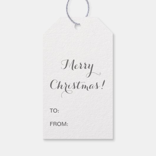 Zilveren Glitter Patroon Hertenhoofd-lookalike Cadeaulabel (Achterkant)