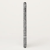 Zilveren Glitter Persoonlijke Naam Script Case-Mate iPhone Case (Achterkant/links)
