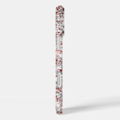 Zilveren Glitter Rood Metallic Girly Signature Case-Mate iPhone Case (Achterkant / Rechts)