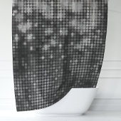 Zilveren Glitter Schitter Glam Douchegordijn