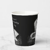 Zilveren Glitter Schoen Verjaardagsfeestje Papier  Papieren Bekers (Links)