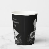 Zilveren Glitter Schoen Verjaardagsfeestje Papier  Papieren Bekers (Rechts)