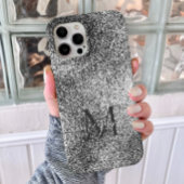 Zilveren Glitter Sparkle - Aangepaste Monogram Chi Case-Mate iPhone Case