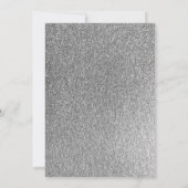 Zilveren Glitter Sparkle Jurk Sweet 16e Verjaardag Kaart (Achterkant)
