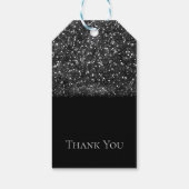 Zilveren Glitter Sparkling Lights Sparkly Chic Par Cadeaulabel (Achterkant)