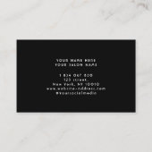 Zilveren Glitter Spray Tan Tanning Visitekaartje (Achterkant)