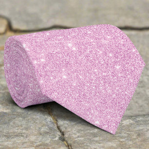 Zilveren Glitter Textuur Paarse Sparkling Shiny Stropdas