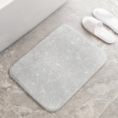 Zilveren Glitter Textuur Wit Sparkling Glanzend Badmat