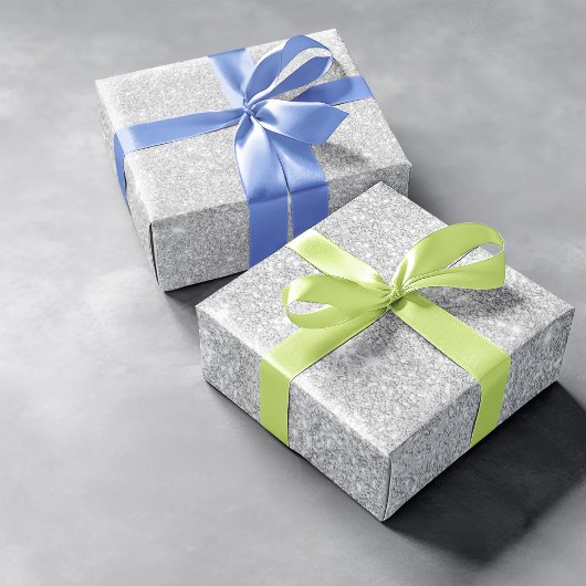 Zilveren Glitter Textuur Wit Sparkling Glanzend Cadeaupapier