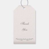 Zilveren glitter Tiara op maat Quinceanera Cadeaulabel (Achterkant)