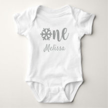 Zilveren Glitter Winter Sneeuwvlok Eerste Verjaard