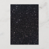 Zilveren Glitter Zilver Oneindigheid Veiligheidsma Informatiekaartje (Achterkant)