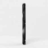 Zilveren glitter zwart monogram iPhone / iPad case (Achterkant/rechts)