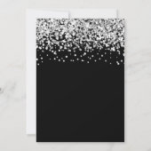 Zilveren Glitter Zwart Zoet 16 Kaart (Achterkant)