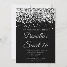 Zilveren Glitter Zwart Zoet 16