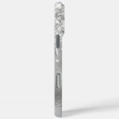Zilveren Glitterdruppels Glam Handtekening Case-Mate iPhone Case (Achterkant / Rechts)