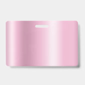 Zilveren Glitterdruppels Roze Schittering Badge (Achterkant)