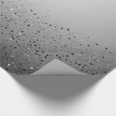 Zilveren Glitterende Sweet 16 Verjaardagsfeestje Cadeaupapier (Hoek)