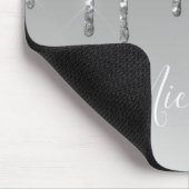 zilveren glittermuismat muismat (Hoek)