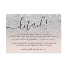 Zilveren glitters ombre roze schrift details