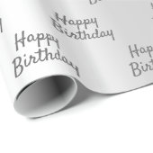 Zilveren glitterslierten schitteren verjaardag typ cadeaupapier (Rol Hoek)