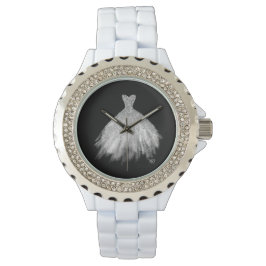 *~* Zilveren Glittler Trouwjurk Trouwjurk Horloge