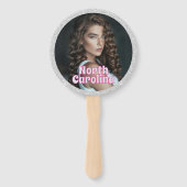 Zilveren Glitz Pageant Fan Waver 10-pack Handwaaier (Voorkant)