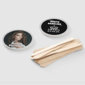 Zilveren Glitz Pageant Fan Waver 10-pack Handwaaier (Niet-gemonteerd)