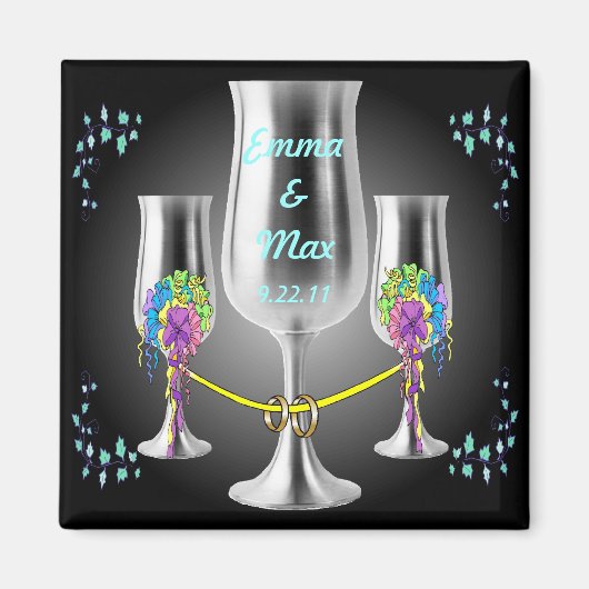 Zilveren Goblet Eenheidsmagneet Magneet (Voorkant)