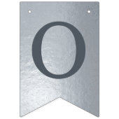 Zilveren God zegene 6 letters Naam doop Communie Vlaggetjes (Tweede vlag)