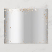 Zilveren gouden ballonnen verjaardag budget save t flyer (Achterkant)