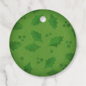 Zilveren Gouden Folie Misteltoe Vrolijk Kerstfeest Bedankjes Labels (Achterkant)